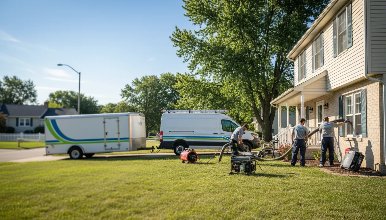 Flooded Basement Restoration And Cleanup With Repair in Hammond, IN near me